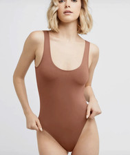 MAIDENFORM Smoothing Seamless Bodysuit Bronze Chestnut Shaper Size M 11155