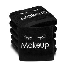 Shimeyao 13x13 Inch Black Makeup Towels Bulk Reusable Makeup Wa... USA FAST SHIP