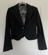 Vintage Office Siren Chic Y2K Bebe Cropped Bl...