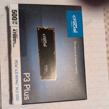 Crucial P3 Plus 500GB PCIe 4.0 NVMe M.2 Internal SSD 4700MB/s