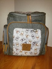 Disney Baby Diaper Bag Winnie the Pooh 14 Pocket Jartop Backpack Grey White