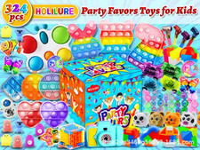 158/324PCS Pop Bubble Fidget Toy Set Birthday Party Favor for Kids