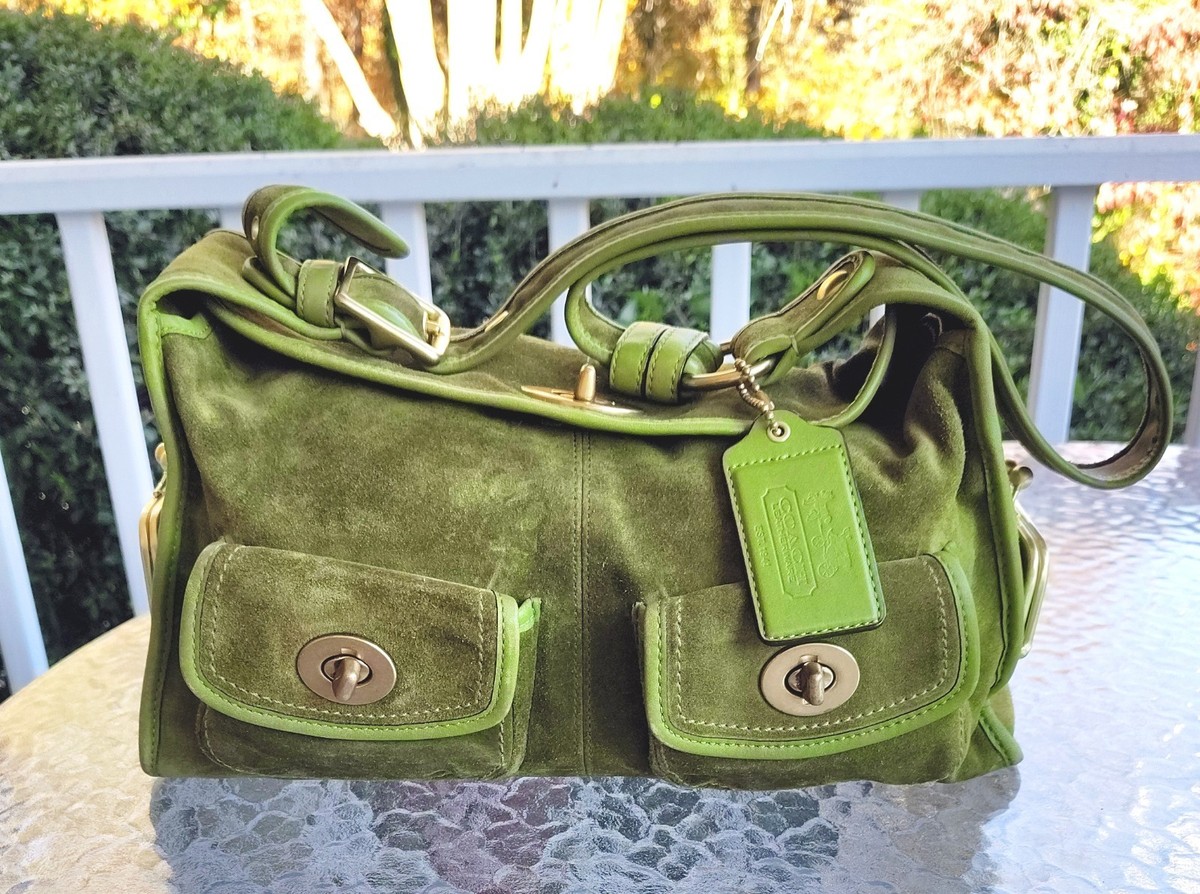 COACH 12797 Vintage Green Archive Limited Edition Bleecker Suede