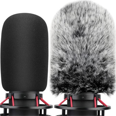 Pop-Filter 2 Stück für Hyperx Quadcast S Mikrofon Windschutz Scheibe