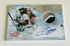 2020 Topps Holiday Walmart Mega Gleyber Torres ONE OF ONE 1/1 GU Patch Auto!