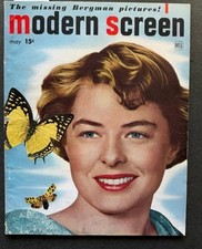 Modern Screen Magazine May 1948 Ingrid Bergman Cover John Garfield Joan Crawford