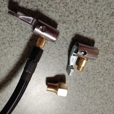 Lock On Air Chuck Tire Inflator Hose Adapter Metal Locking Tire Chuck with Valve