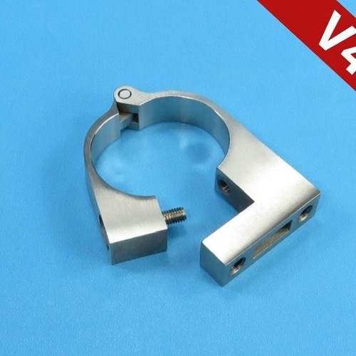 Edelstahl Rohrschelle Ø 42,4 mm Scharnier Klappbar VA Gelenk Bügelschelle Halter - Bild 1 von 5