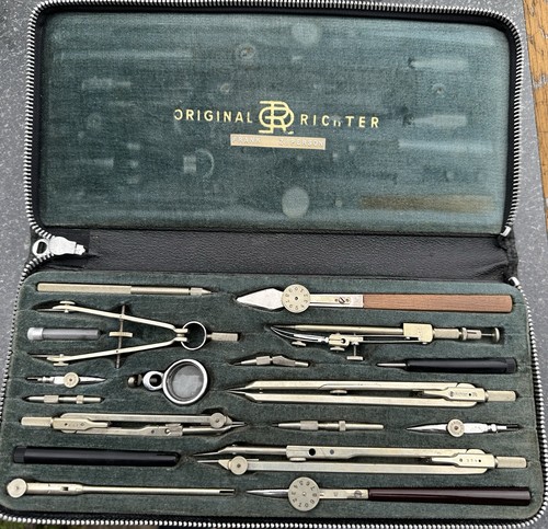 Vintage Original Richter Kopernikus Drafting Set