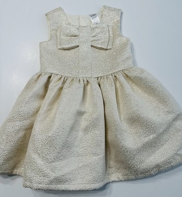 Carter s Baby Girl 24 Months Shimmery Sparkly Gold Fancy Dress 