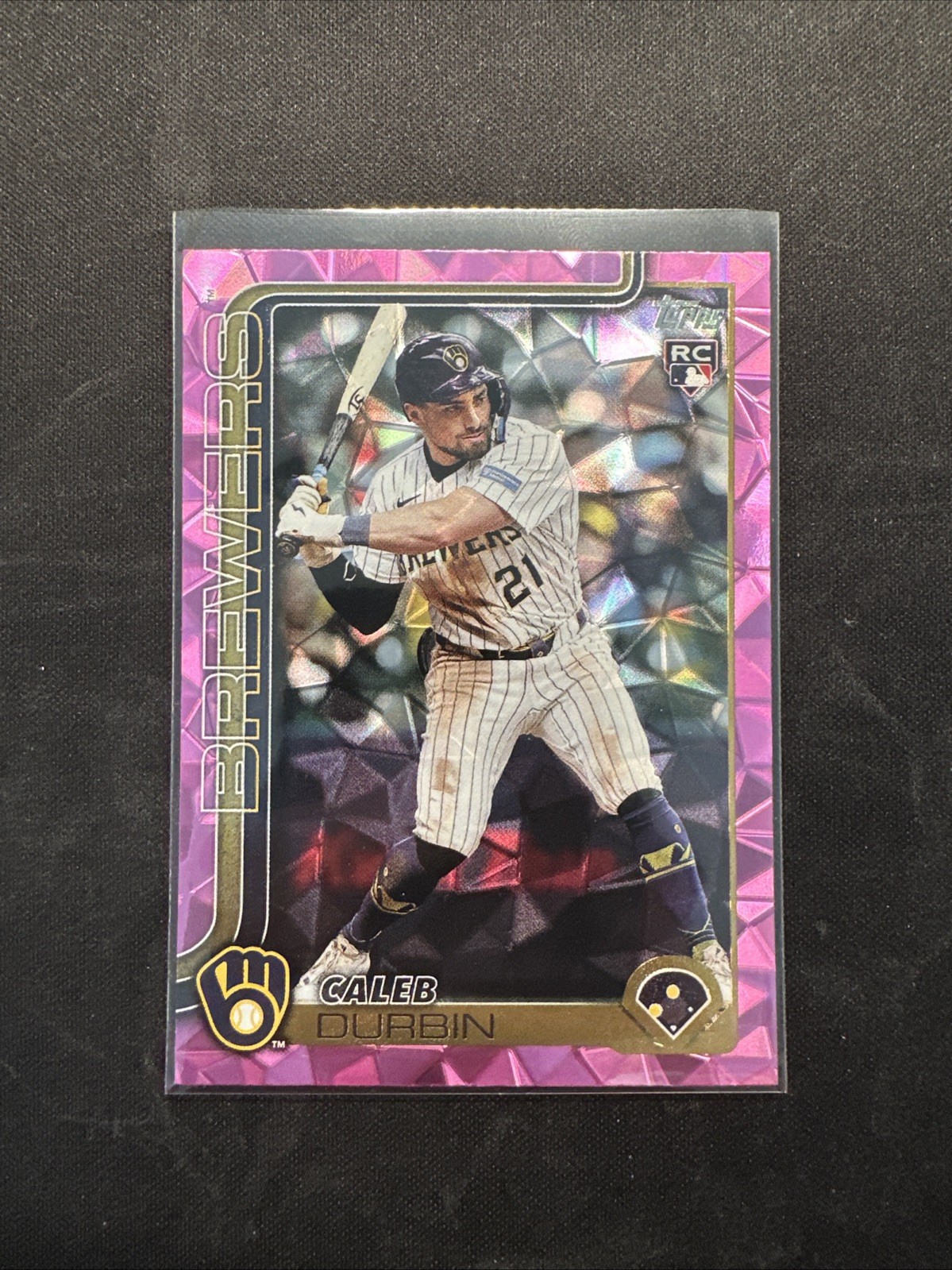 2025 Topps Update Series - Caleb Durbin #US170 Pink Diamante Foil (RC)