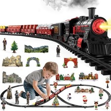 Train Set for Toddlers 3-5, Electric Alloy Train Toy with Realistic Sound, Li...
