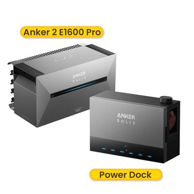 Anker SOLIX Power Dock Multisystem mit Anker Solarbank 2 E1600 Pro Akku 0%MwSt.