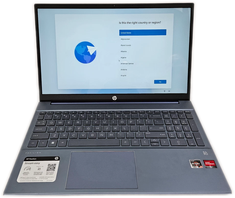 HP Pavilion 15-EH1052WM 15.6" Ryzen 5 5500U 8GB 512GB SSD Win11 Azul Foto 2 de 4