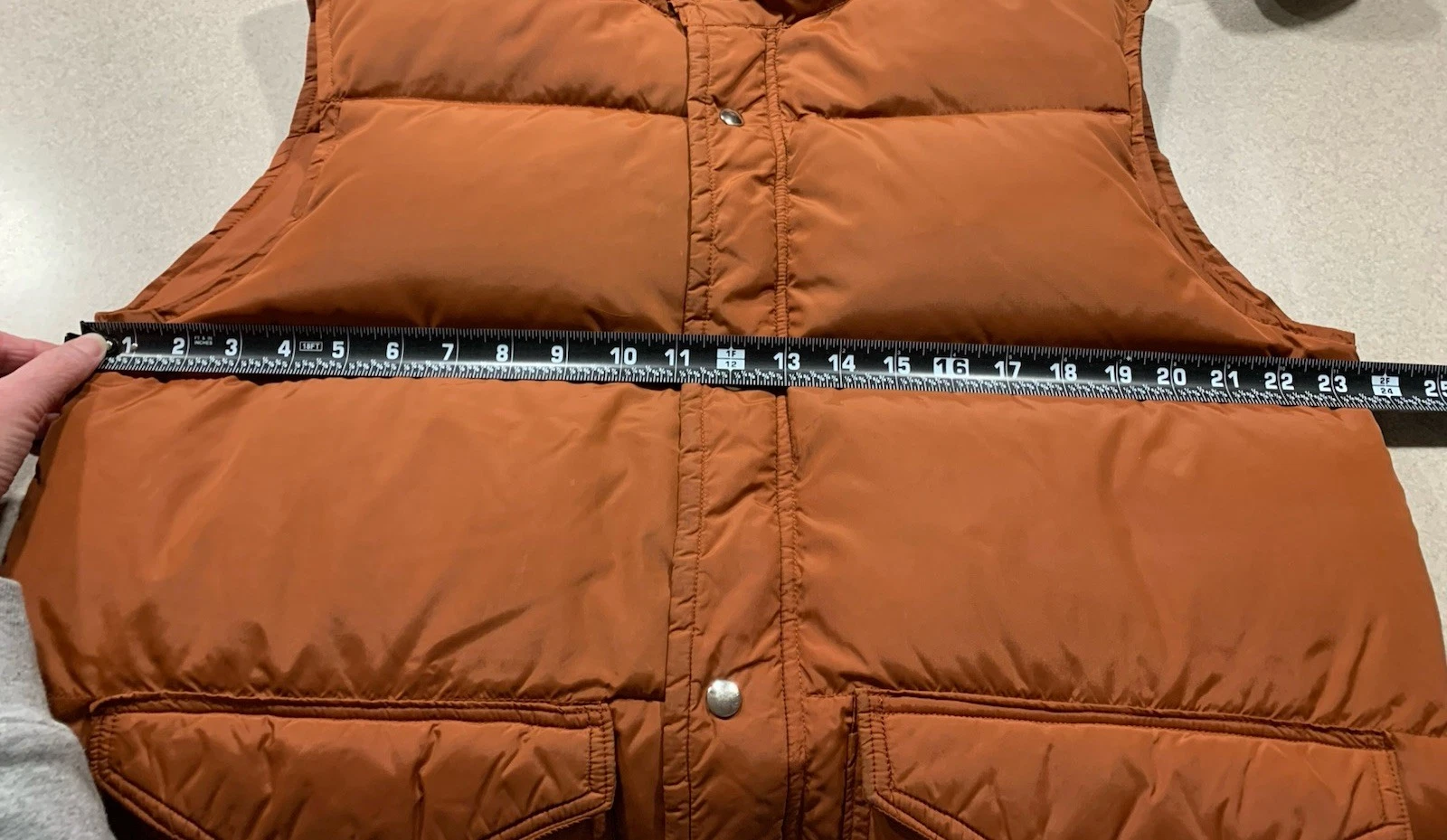 Vintage Frostline Kit Mens Large Burnt Orange Nylon Puffer Down Vest Rancher image 20