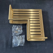 Liquid Accents Corner Shelf Brushed Gold LA-CNRSLT-BG