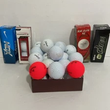 Golf Ball 42 Mixed Variety of Brands and colors 4 Boxes 30 Random Great Shape