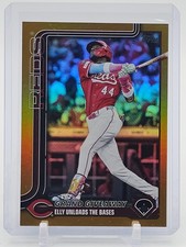ELLY DE LA CRUZ 2025 TOPPS UPDATE GRAND GIVEAWAY GOLD RAINBOW /50 REDS Q6580