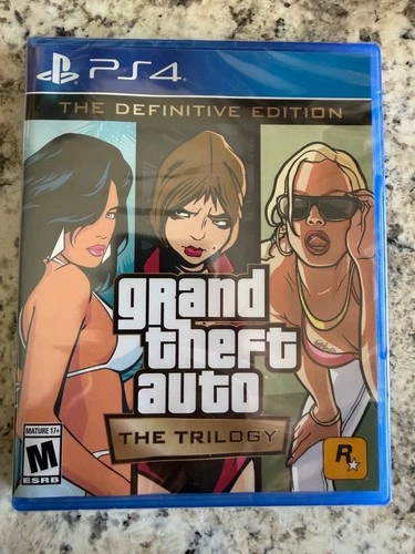 Grand Theft Auto Trilogy PS4 Definitive GTA Brand New Sealed PlayStation 4 US