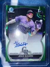 2023 Bowman Chrome - Prospect Autographs Jesus Bugarin Green Lava /99