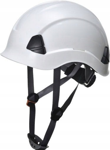 Casco de trabajo ALPIN de 4 puntos para trabajos en altura - BLANCO sin visera