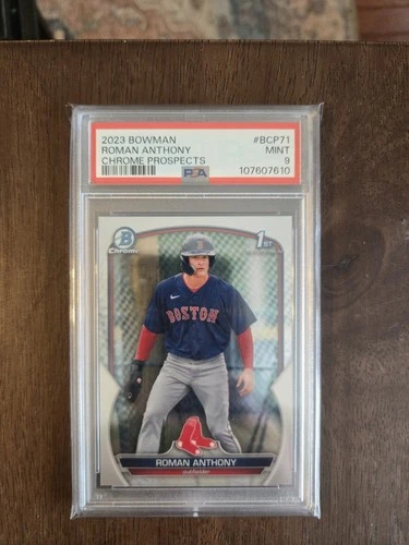 2023 Bowman Chrome Prospects Roman Anthony. #BCP71. Rookie. PSA 9