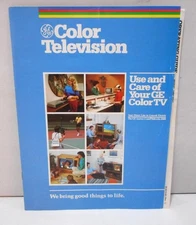 Vintage GE Color Television Use & Care Guide 1983 Model # 19PC3742