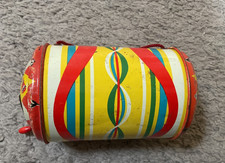 Jouet ancien Boite à musique Moulin musical tôle lithographiée - Western Germany