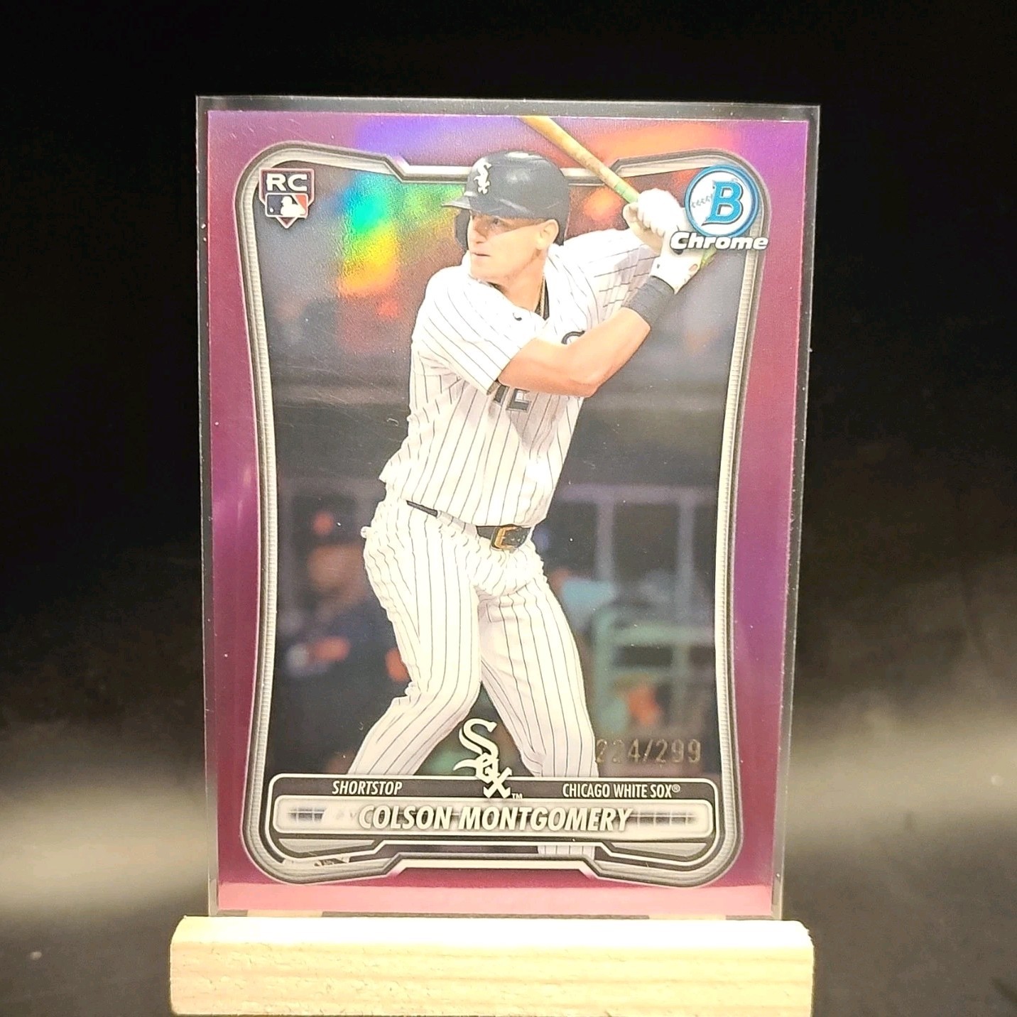 Topps 2026 Bowman Chrome Colson Montgomery RC #70 Purple Fuschia /299 White Sox
