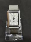 Vintage classic Seiko Slim Quartz Men's Stainless Steel Wrist Watch White Dial