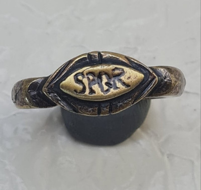 Legio SPQR ring Roman Style Handmade Bronze Vintage Antique Look