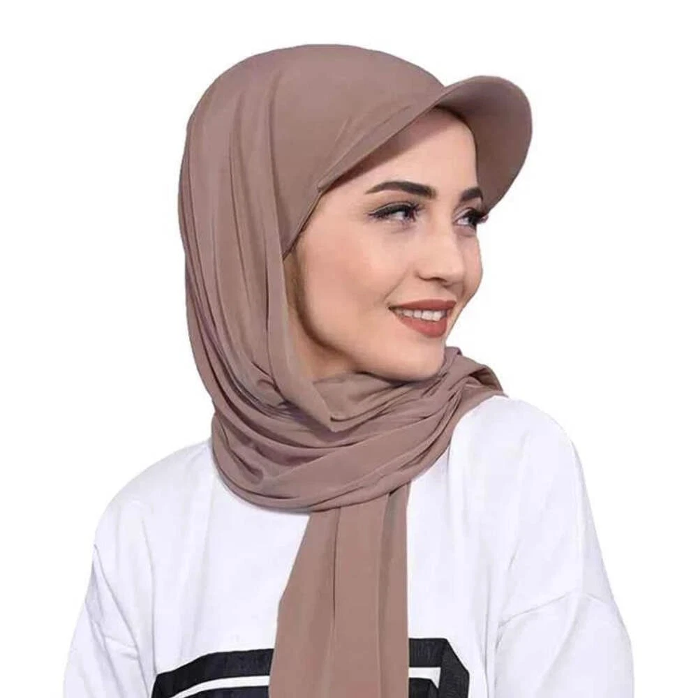 New Women Brim Bandana Cap Scarf Hat Outdoor Sun Visor ith Pre-Tied Turban Caps
Opens in a new windo