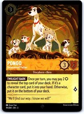 Pongo - Determined Father Super Rare Cold Foil Into the Inklands 19/204