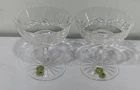 Vintage Waterford Lismore Coupe Sherbert Champagne Glasses 4” Tall Set of 2