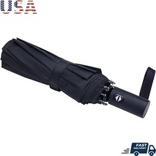 Compact Windproof Travel Umbrella Lightweight Automatic Open Close Rain Shield