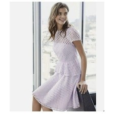 Lilac / purple eyelet Banana republic dress. Sz 12