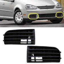 Pair Front Bumper Lower Fog Light Grill Cover For Vw Golf Rabbit 2004-2009