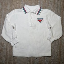 Vintage OshKosh Bgosh Made in USA Long Sleeve Polo Shirt 3T Eagle Logo