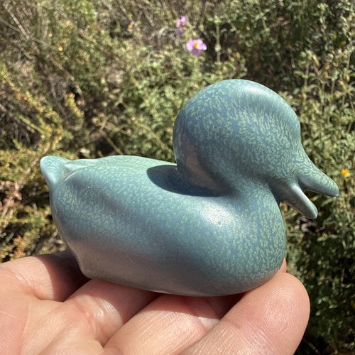 Vintage Rookwood Green Duck Art Pottery Decor/Paperweight XXXI 6064- Very Nice