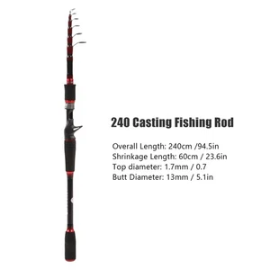 1 Carbon Fiber Fishing Rod Lightweight Sensitive For Bass Trout