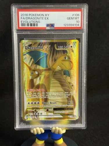 Pokemon XY Evolutions Dragonite EX 106/108 Full Art Ultra Rare Holo Foil PSA 10