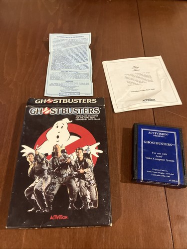 Atari 2600 Ghostbusters:CIB,  Box, Manual, and Game, Tested and Working