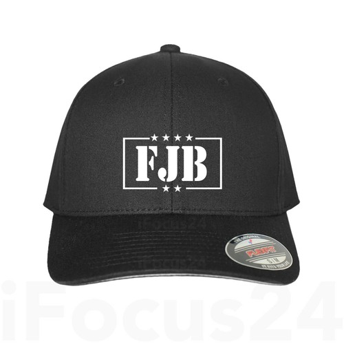 FJB Flexfit Black Hat, Let's Go Brandon 