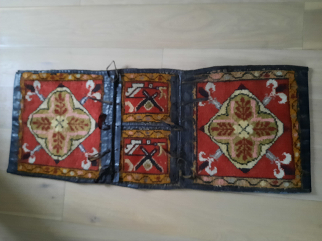 Sehr alte Satteltasche / Kameltasche handgeknüpft um 1900 Türkei 125 X 48 cm Sehr alte Satteltasche / Kameltasche handgeknüpft um 1900 Türkei 125 X 48 cm