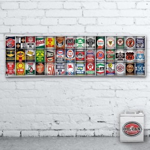 1700-x-400mmm-OIL-CAN-COLLECTION-GAS-STATION-DISPLAY-MURAL-BANNER-SIGN-GARAGE