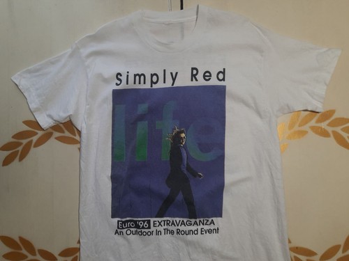 T-shirt Simply Red Euro'96 Extravaganza 1996 taglia M - Foto 3 di 9