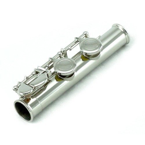 BRAND NEW Nickel Plated C FOOT Flute w Straight & Curved Head joints - Picture 4 of 5