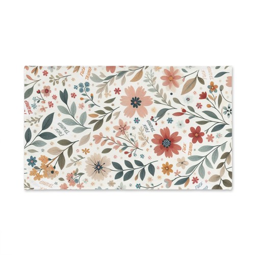 Pretty Spring Flower Subtle F**k Trump Hand Towel Bathroom Host/Hostess Gift - Picture 6 of 9
