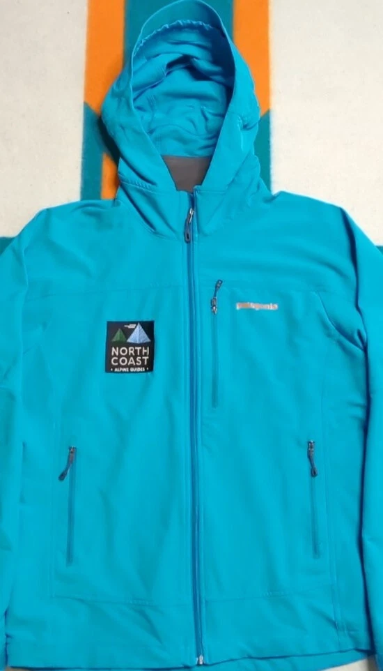 patagonia simple guide softshell full zip outdoor hooded jacket
