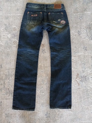Affliction Ace Brixton Franklin 110SS074 Slim Straight DPSR Mens Jeans 31 x 33 - Picture 12 of 19